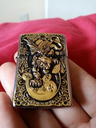 Golden Dragon Zippo 2007 Comes With Zippo Insert Fully