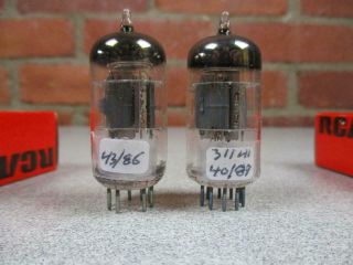 2 RCA 6AN8A Vacuum Tubes Code Date Matched Pair NOS NIB 1970 2