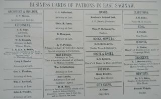 1877 Saginaw E.  Saginaw Mich 4 Business Directory Pages