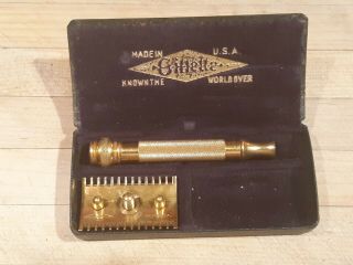 Vintage Gold Gillette Razor - 1 Rare?