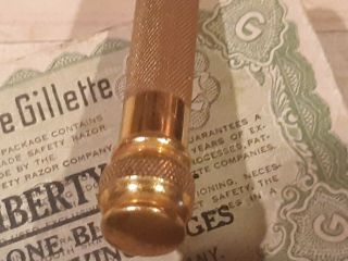 Vintage gold Gillette razor - 1 rare? 3