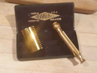 Vintage gold Gillette razor - 1 rare? 4