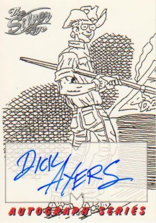 1998 Marvel - Skybox The Silver Age - Autograph Card A4 Dick Eyers