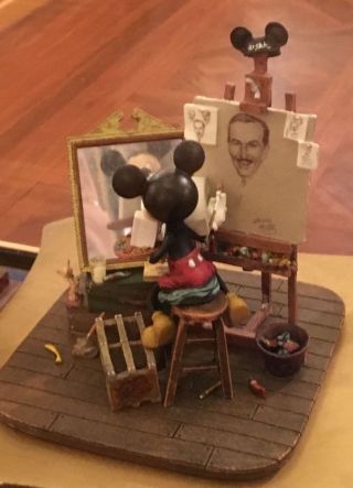 Disney Mickey Mouse and Walt Disney Self Portrait Figurine by Charles Boyer 2