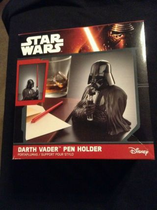 Disney Star Wars Darth Vader Figure Bust Light Saber Pen Holder Exclusive