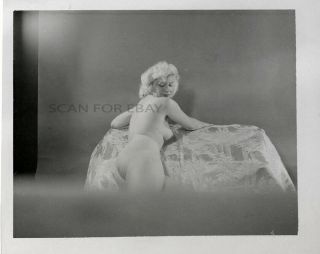 Nude 4x5 Photo Female Vintage 1940 