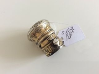 Antique Gilded Silver Perfume/scent Bottle Top Stamped London.