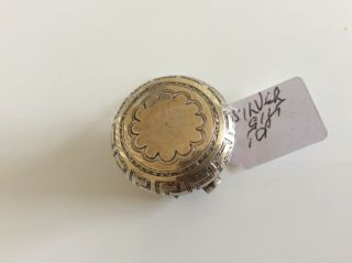 antique gilded silver perfume/scent bottle top stamped London. 4