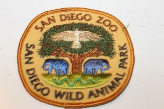 San Diego Zoo Wild Animal Park California Souvenir Embroidered Patch Badge Eb 2