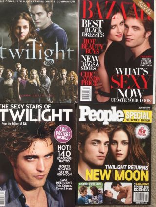 Twilight Collector Editions 3 Magazines,  Illustrated Companion Robert Pattinson