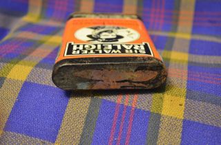 Vintage Tobacco Tins - Round Red UNION LEADER & Pocket SIR WALTER RALEIGH 5