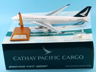 Jc Wings 1:200 Cathay Pacific Cargo Boeing 747 - 400f Diecast Aircraft Model B - Lia