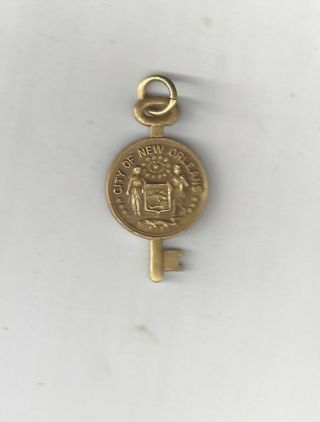 Vintage Antique City Of Orleans Louisiana Krower Bronze Key To City