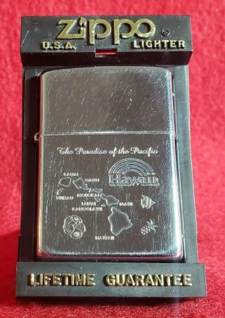 Zippo The Paradise Of The Pacific Hawaii Lighter Commemorative Stainless