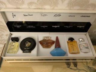 Vtg.  Parfums Paris 6 Mini Miniature Eau De Parfum Toilette Boxed Gift Set - -