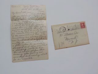Wwi Letter 1918 Quarantined Stamps Kelly Field San Antonio Texas Ww I War Ww1