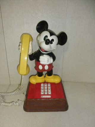 1976 Western Electric Disney Mickey Mouse Touch - Tone Telephone Phone