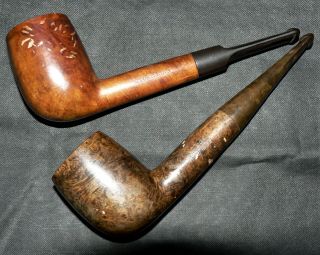 Storm King & College  Two X Vintage Estate Tobacco Pipes.