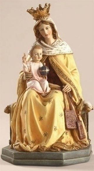 8 " Our Lady Of Mount Carmel Statue Figurine Blessed Virgin Mary Jesus Gift