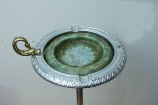 Antique Art Deco Cast Iron Ashtray with Dragon Handle Lowered Price 4