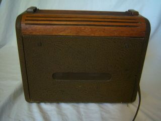 Vintage Philco Model 46 - 350 Vacuum Tube Wood Roll Top Desk Tube Radio - 7