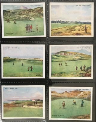 1924 W.  D.  & H.  O.  Wills: Golfing Set Of 25 Large Cards