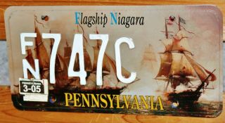RARE 2005 PENNSYLVANIA License Plate,  Flagship Niagara 4
