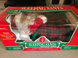 Telco 1995 Santa,  Sleeps,  Snores And Whistles To Tune Of Jingle Bells
