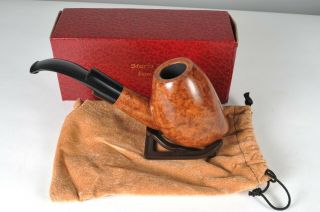 Large Mario Grandi Tobacco Pipe Made In Italy - Estate - Stand Not