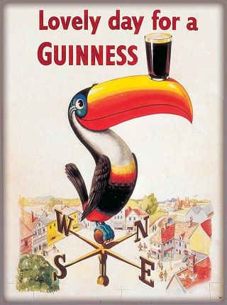 Lovely Day Guinness Beer Ireland Great Britain Vintage Travel Art Poster Print