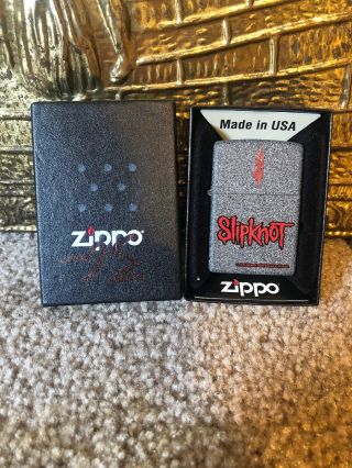 Rare 2015 Collectible Slipknot Zippo Lighter Limited Edition Granite Style