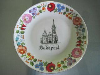 Vintage Budapest Souvenir Plate Numbered Edition