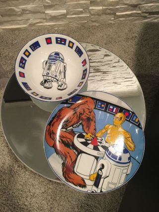 Euc Star Wars Lucasfilm Ltd Designed By Sigma The Tastesetter Bowl & Plate Set