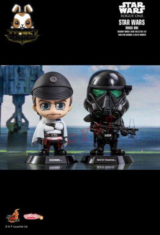 Hot Toys Cosbaby 4 " Bobble - Head Star Wars Death Trooper & Krennic_ Box _ht317g