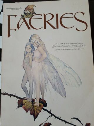 - Faeries - Brian Froud & Alan Lee Pb 1978 Art Depictions Fairies Book