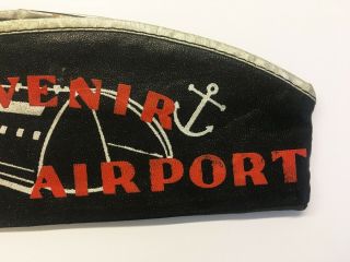 1930 ' s USS Akron Airship Souvenir Akron Airport hat _ Goodyear Zeppelin OHIO 5