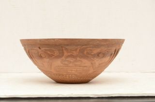 Art Pottery Bowl planter dish Pacific Northwest Coast Art tribal pot 3