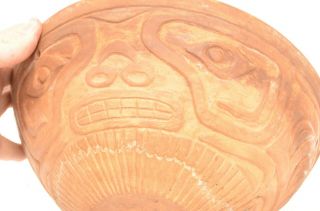 Art Pottery Bowl planter dish Pacific Northwest Coast Art tribal pot 5