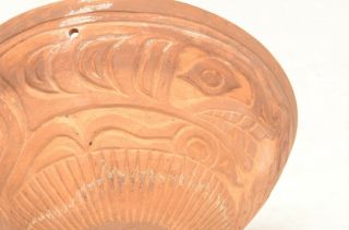 Art Pottery Bowl planter dish Pacific Northwest Coast Art tribal pot 6