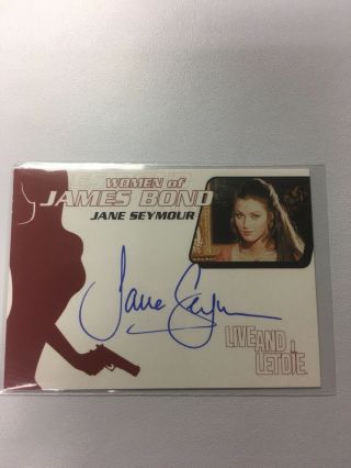 James Bond Women Of James Bond In Motion Jane Seymour Autograph Card Wa14
