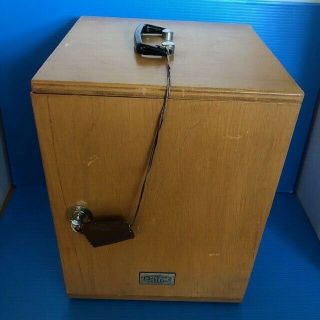 Vintage Olympus Microscope Wooden Case