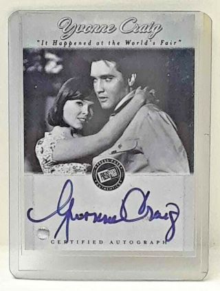 Yvonne Craig Certified Autograph Card Press Pass 3x4 In Rx102