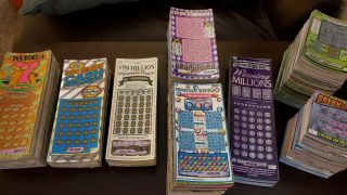 $1,  000 In Losing Texas Lottery Scratch Off Tickets