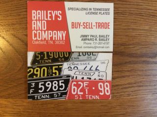 1955 Tennessee State Shape License Plate 4 - 29022 Hamilton County RePainted 5