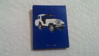 Old Vintage Matchbook Jeep Gene Baker Motors Dealer San Francisco Ca