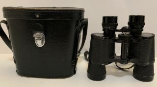 Vintage Kurt Muller 7 X 35 Binoculars Triple Luminized Coated Lens W Case