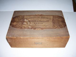 Vintage Roger & Gallet Paris Perfume Wood Box Crate