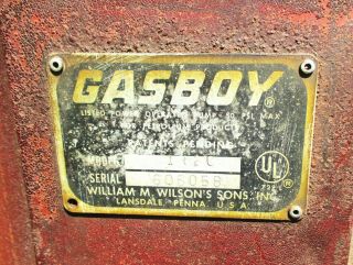 ANTIQUE GAS PUMP GASBOY FUEL PUMP 1820 5