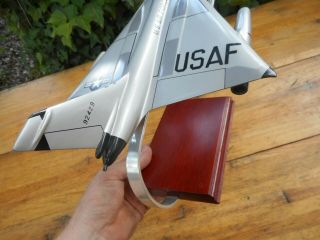 1:72 Scale B - 58 HUSTLER WOODEN MODEL “ THE PULASKI HUSTLER ” w/ Stand 6