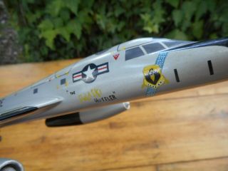 1:72 Scale B - 58 HUSTLER WOODEN MODEL “ THE PULASKI HUSTLER ” w/ Stand 8